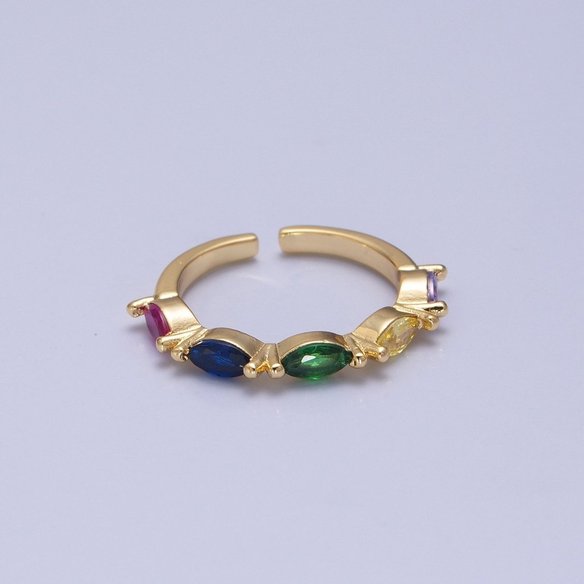 Everyday 14K Gold-Filled Minimalist Colorful Birthstone Ring Gold Minimalist Stackable Ring