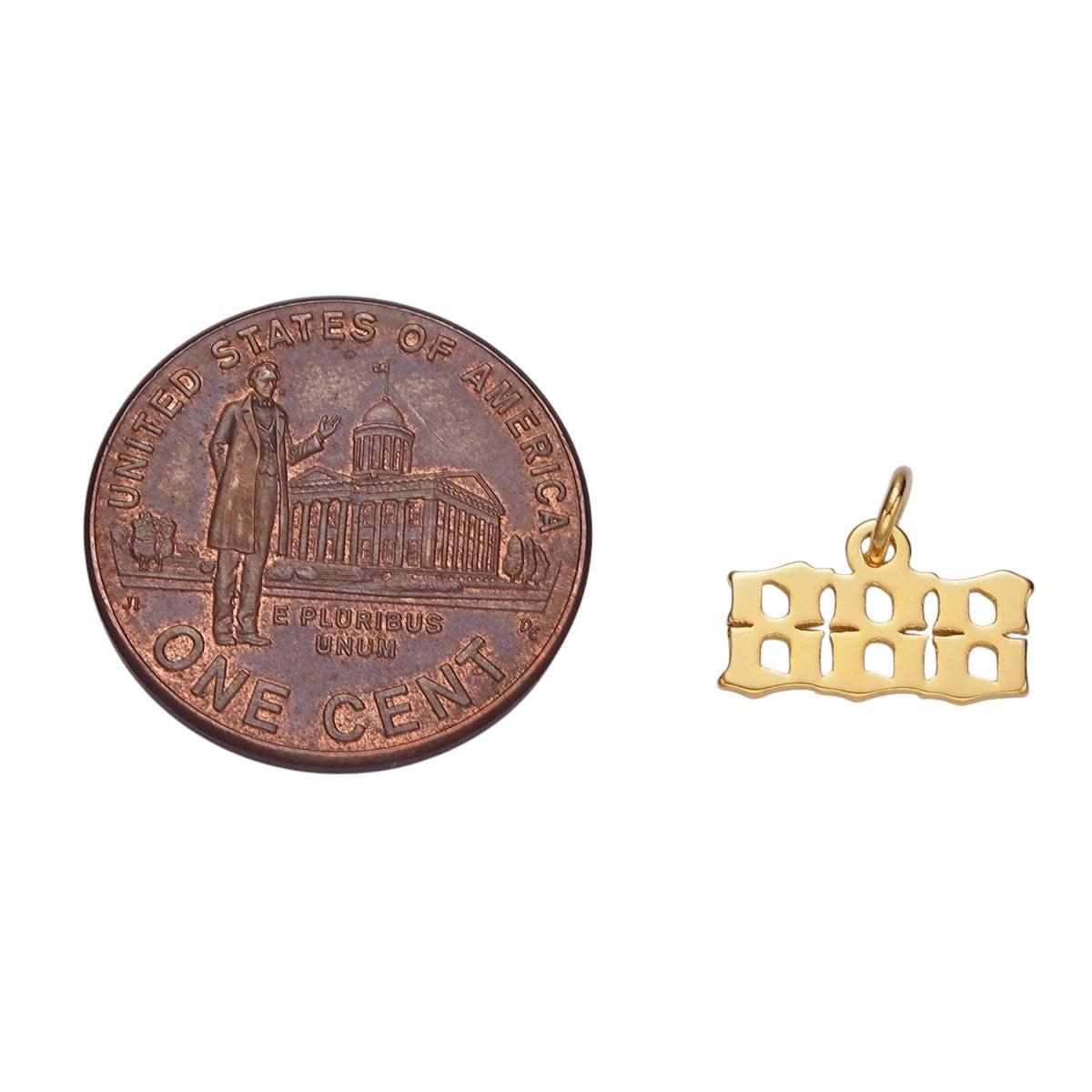 24K Gold Filled Angel Number Numerology Minimalist Mini Charm