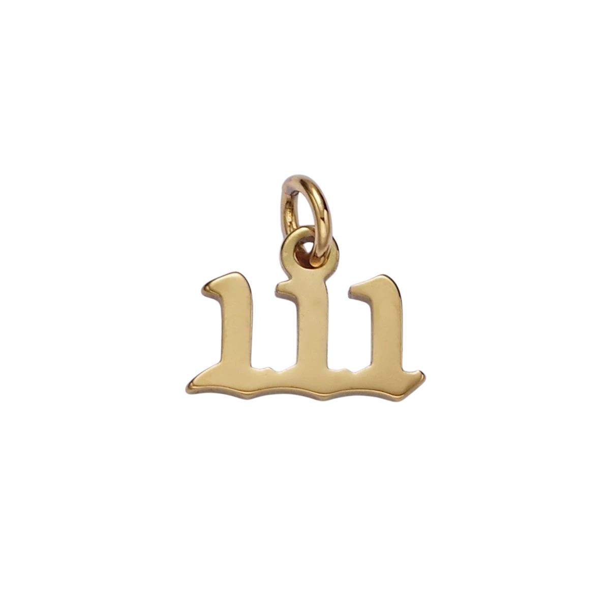 24K Gold Filled Angel Number Numerology Minimalist Mini Charm