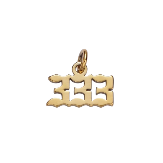 24K Gold Filled Angel Number Numerology Minimalist Mini Charm