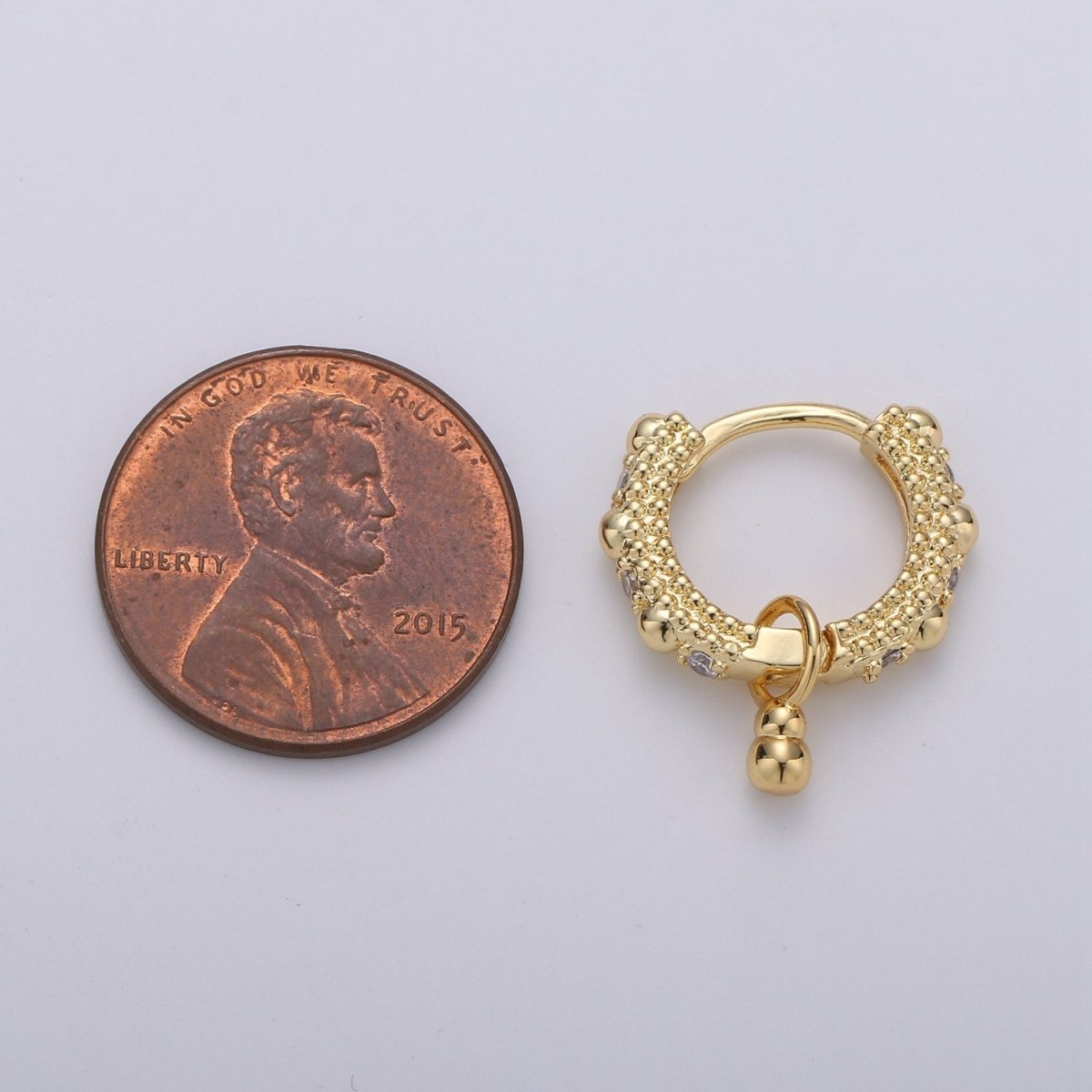 Beaded Hoop Earrings Ball Hoop Earrings Small Gold Hoop Earrings Minimalist Huggie Hoop Earrings Boho Hoop Earrings, Gold Huggie Earring Q-219 Q-220