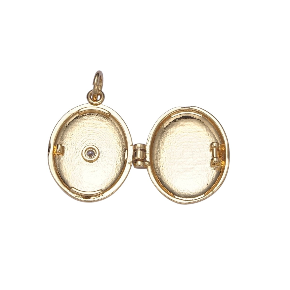 Classic Gold-Filled Oval Locket Photo Locket, Minimalist