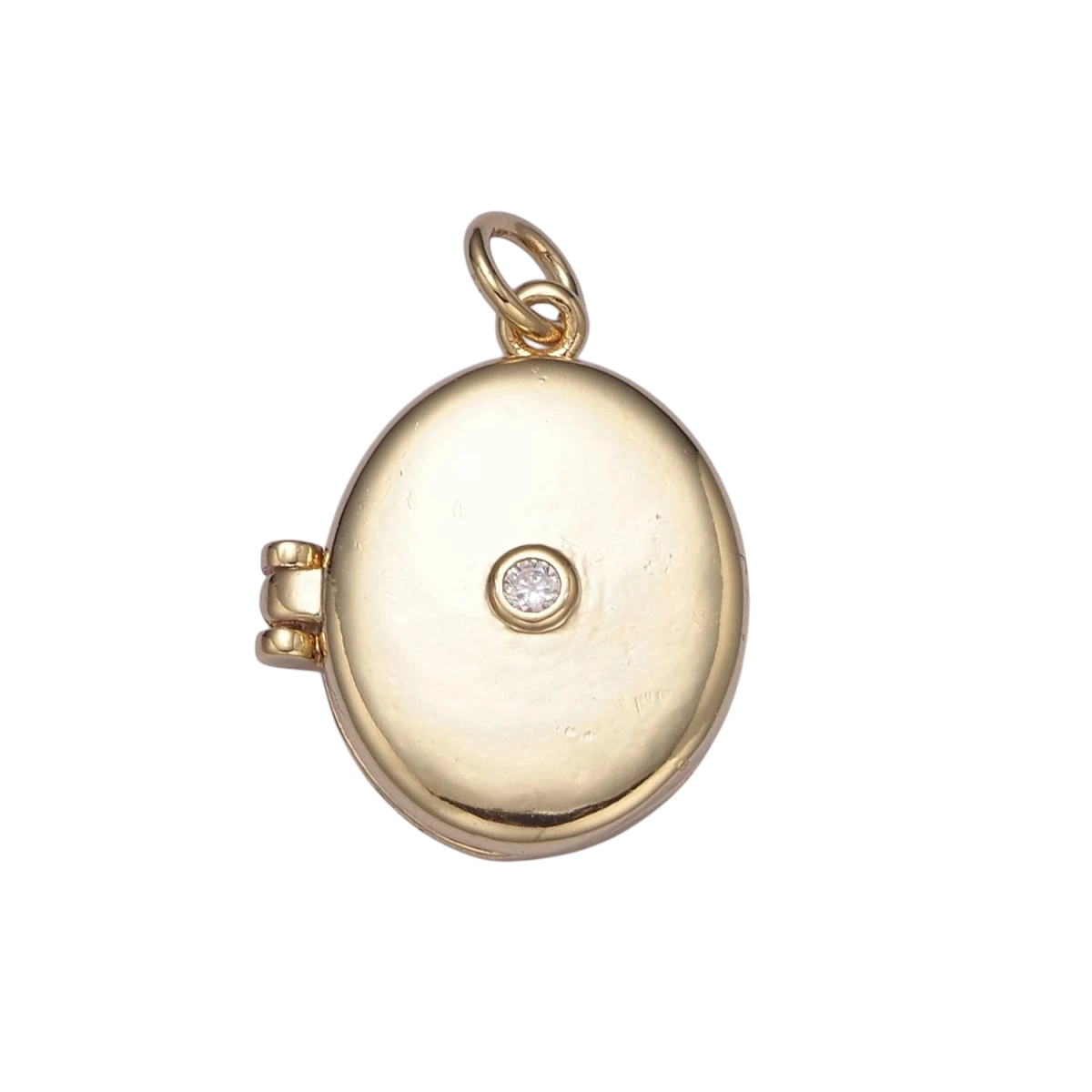 Classic Gold-Filled Oval Locket Photo Locket, Minimalist