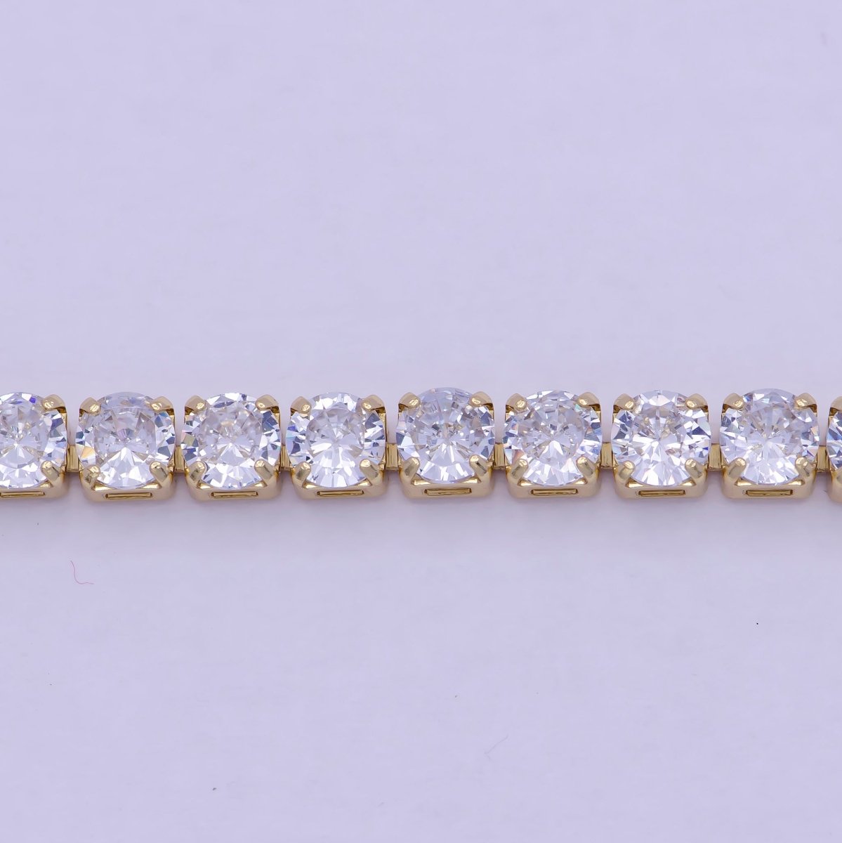 Classic Gold Tennis Bracelet Cubic Zirconia Dainty Diamond Bracelet Minimalist
