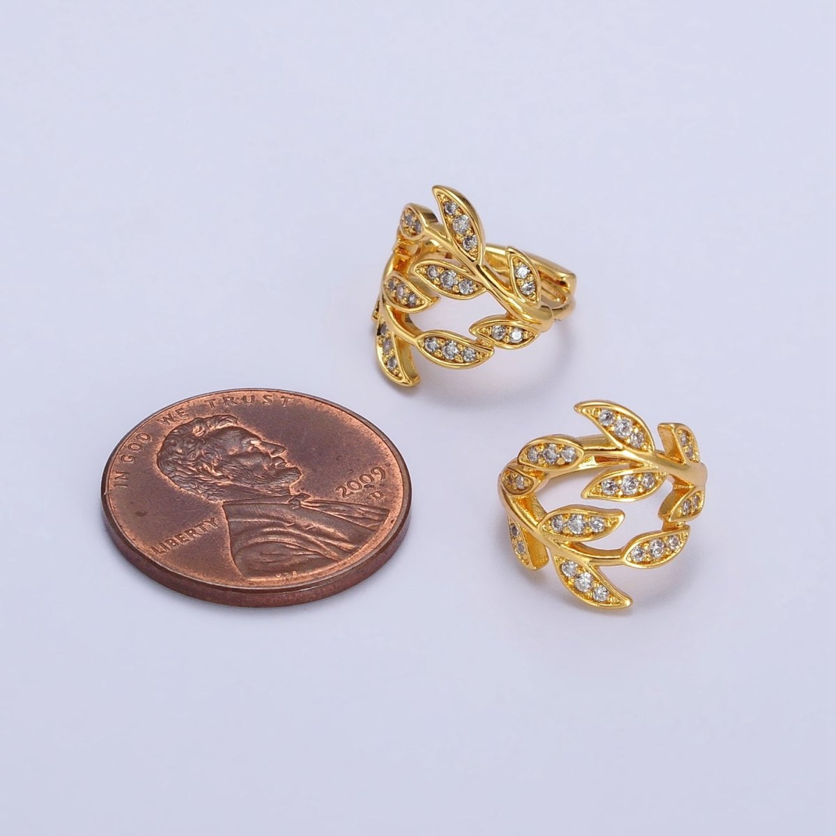 Dainty Gold Laurel Leaves Hoop Earrings CZ Olive Leaf Huggie Earrings Modern Earrings