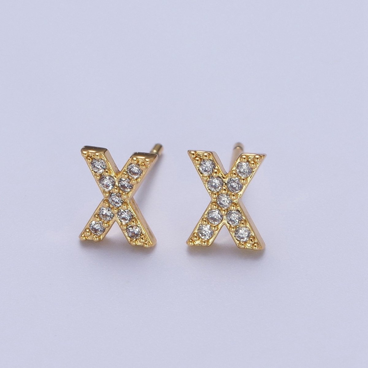Tiny Initial Earring Letter Stud Earrings Initial Earrings Diamond CZ Initial Earrings Letter Studs Dainty Earrings