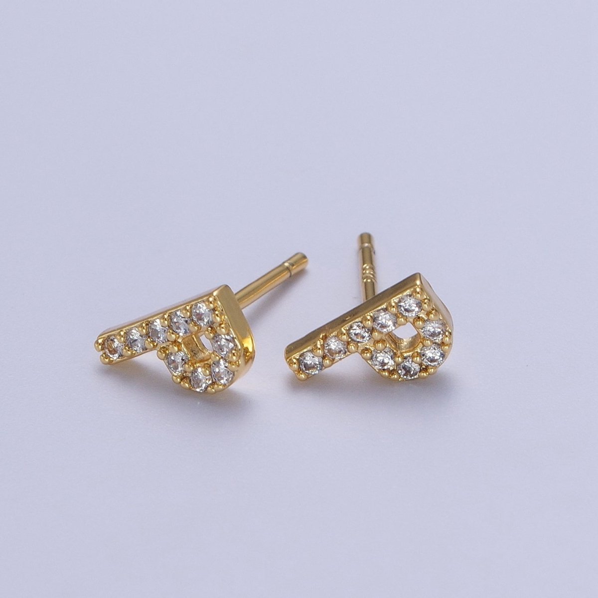 Tiny Initial Earring Letter Stud Earrings Initial Earrings Diamond CZ Initial Earrings Letter Studs Dainty Earrings
